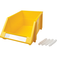 Bac empilable & &agrave; suspendre, 8-3/16" la, 6-3/16" h x 14" p, Jaune - KLETON 