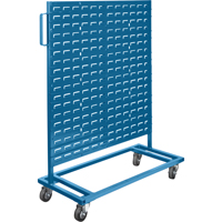 Supports mobiles pour contenants - &agrave; un c&ocirc;t&eacute;, &agrave; un c&ocirc;t&eacute;, 36" la x 16" p x 46-1/2" h - KLETON 