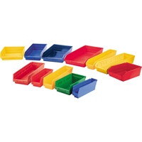Bacs de rangement pour tablettes, 11-1/8" la x 4" H x 11-5/8" p, Jaune, Capacit&eacute; 30 lb - Quantum Storage System QSB109YL