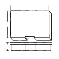 Compartment Case, Plastic, 15-1/2" W x 11-3/4" D x 2-1/2" H, Grey - Flambeau 711-2