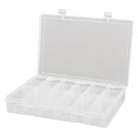 Boîtes &agrave; compartiments compactes en polypropyl&egrave;ne, 13-1/8" la x 9" p x 2-5/16" h, 18 compartiments - Durham Manufacturing LP18-CLEAR