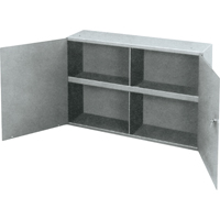 Armoires utilitaires, Acier, 2 Tablettes, 22-1/4" h x 33-3/4" la x 8-1/2" P, Gris - Durham Manufacturing 343-95