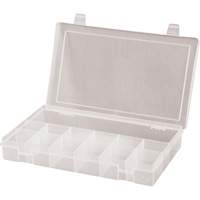 Boîtes &agrave; compartiments compactes, 6,75" la x 11" p x 1,75" h, 13 compartiments - Durham Manufacturing SP13-CLEAR