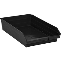Bac &agrave; pi&egrave;ces en plastique recycl&eacute;, 11-1/8" la x 17-7/8" p x 4" h, Capacit&eacute; de 40 lb - Quantum Storage System QSB110BR