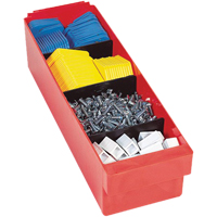 Bacs-tiroirs Euro, 3-3/4" la x 5" H x 11-5/8" p, Rouge, Capacit&eacute; 40 lb - Quantum Storage System QED501RD