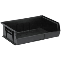 Contenant recycl&eacute; &eacute;cologique, 16-1/2" la, 5" h x 10-7/8" p, Noir - Quantum Storage System QUS245BR