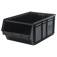 Bac MAGNUM en mat&eacute;riau recycl&eacute;, 11-7/8" ha x 18-3/8" la x 29" p, Capacit&eacute; de 150 lb, Noir - Quantum Storage System QMS743BR