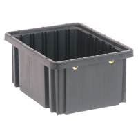 Bacs divisibles conducteurs, Polypropyl&egrave;ne, 8-1/4" la x 10-7/8" p x 5" h, Noir - Quantum Storage System DG91050CO