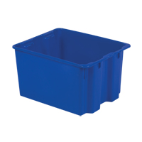 Polylewton Stack-N-Nest&reg; Containers, 12" x 21" x 17", Blue - Lewis Bins+ 5700007