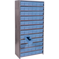 &eacute;tag&egrave;res avec tiroirs Euro, Acier, Sans boulons, De base, 36" la x 76" h x 18" p -  