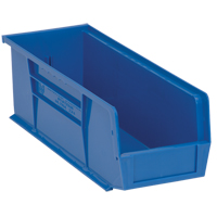 Bacs ultra empilable & suspendable, 5-1/2" la, 5" h x 14-3/4" p, Bleu - Quantum Storage System QUS234BL