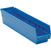 Bacs pour tablette, 4-1/8" la x 4" H x 17-7/8" p, Bleu, Capacit&eacute; 40 lb - Quantum Storage System QSB103BL
