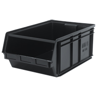 MAGNUM Bin, 11-7/8" H x 18-3/8" W x 29" D, 150 lbs. Capacity, Black - Quantum Storage System QMS743BK