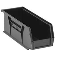 Ultra Stack & Hang Bin, 4-1/8" W x 4" H x 10-7/8" D, Black - Quantum Storage System QUS224BK