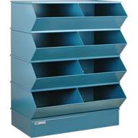 Syst&egrave;mes sectionnels &agrave; assembler, Cap. 5000 lb, 37" la x 24" p x 44" h, Bleu - Stackbin 3-58SSB-4