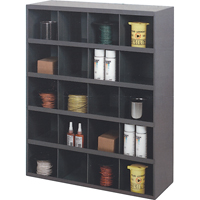 Storage Bin Cabinets, Steel, 20 Drawers, 33-3/4" x 12" x 42", Grey - Durham Manufacturing 351-95