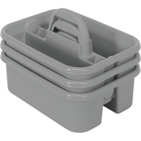 BOITE RANGEMENT,OUTILS,18 1/4X13 3/4X8 3/4,GRIS, 8-3/4" x 13-3/8" x 13-3/8", Gris - Quantum Storage System TC-500GY