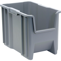 Contenants &agrave; empiler g&eacute;ants, 10,875" la x 17,5" p x 12,5" h, Gris - Quantum Storage System QGH600GY