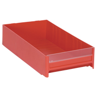 Cabinet Drawer, 5-5/8" W x 11" D x 2-1/2" H, Red - Quantum Storage System IDR203RD