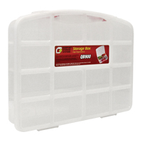Clear Compartment Storage Box, 13" W x 10-1/4" D x 2-3/8" H, 10 Compartments - Quantum Storage System QB900