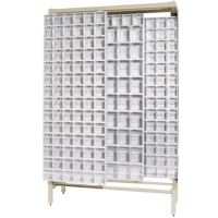 Free-Standing Tip-Out Bins Slider System, 48" W x 18" D x 77" H, 303 Drawers - Quantum Storage System QS-305306-52WT