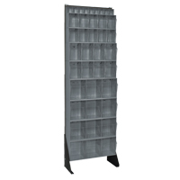 Support pour bacs basculants, 23-5/8" la x 8" p x 75" h, 36 tiroirs - Quantum Storage System QFS170-36GY