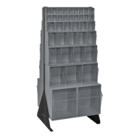 Support pour bacs basculants, 23-5/8" la x 16" p x 52" h, 76 tiroirs - Quantum Storage System QFS248-76GY