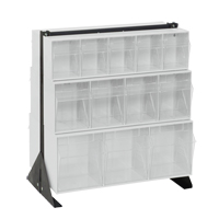 Support pour bacs basculants, 23-5/8" la x 16" p x 28" h, 24 tiroirs - Quantum Storage System QFS224-24WT