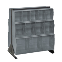 Support pour bacs basculants, 23-5/8" la x 16" p x 28" h, 24 tiroirs - Quantum Storage System QFS224-24GY