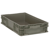 Contenant pliable et empilable, 15" la x 24" p x 5" h, Gris - Quantum Storage System RSO2415-5