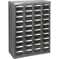 Casiers pour pi&egrave;ces KPC-600, Acier galvanis&eacute;, 40 tiroirs, 18-3/10" x 8-7/10" x 25-3/10", Gris - KLETON 
