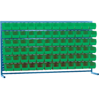 Rayonnage &agrave; persienne avec bacs, 72 bacs, 72" la x 15" p x 40" h - KLETON 