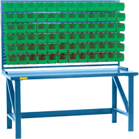 Rayonnage &agrave; persienne avec bacs, 72 bacs, 72" la x 15" p x 40" h - KLETON 