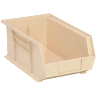 Ultra Stack & Hang Bin, 8-1/4" W x 6" H x 13-5/8" D, Ivory - Quantum Storage System QUS241IV