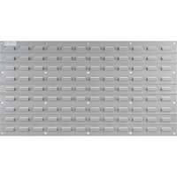 Panneau perfor&eacute; en m&eacute;tal pour bacs, 32 bacs, 36" la x 1/8" p x 19" h - KLETON 