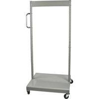 Servante mobile de bacs &agrave; plateaux inclinables - chariot seulement, &agrave; deux c&ocirc;t&eacute;s, 26-1/4" la x 22" p x 57-1/2" h - KLETON 