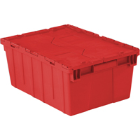 Contenants de distribution Flipak en plastique poly&eacute;thyl&egrave;ne (PE), 21,9" x 15,2" x 9,3", Rouge - Orbis 5899568