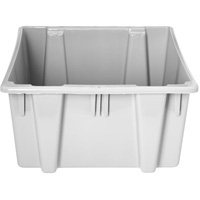 Caisse-palette empilable et emboîtable, 13" x 15,5" x 19,5", Gris - Rubbermaid FG172200GRAY