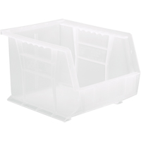 Clear-View Ultra Stack & Hang Bin, 8-1/4" W x 7" H x 10-3/4" D, Clear - Quantum Storage System QUS239CL