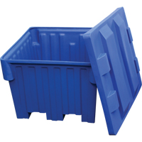 Bacs emboîtables pour chariot &eacute;l&eacute;vateur, 42" la x 48" p x 30" h, Bleu - Techstar Plastics Inc 4800-TUB-BLUE