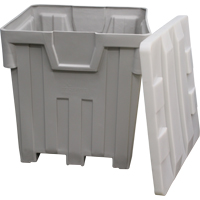 Bacs emboîtables, 44" la x 44" p x 46" h, Gris - Techstar Plastics Inc 4900 TUB GREY