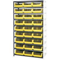 &eacute;l&eacute;ment de rayonnage avec bacs empilables, Acier, Bac Magnum, Ajout, 42" la x 76" h - Quantum Storage System 