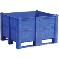 Conteneur pour palettes, 40"/47,25" p x 48"/39,4" la x 29"/29,1" h, Capacit&eacute; 1543 lb/2650 lb, Bleu -  