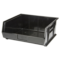 Bac empilable & &agrave; suspendre, 16-1/2" la, 7" h x 14-3/4" p, Noir - KLETON 