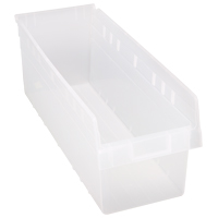 Bacs pour &eacute;tag&egrave;re Store-Max, 8-3/8" la x 8" H x 23-5/8" p, Transparent, Capacit&eacute; 68 lb - Quantum Storage System QSB814CL