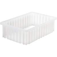 Divider Box&reg; Container, Plastic, 16.5" W x 10.875" D x 5" H, Grey - Quantum Storage System DG92050GY