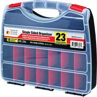 Boîte &agrave; compartiments en plastique, 12-1/4" la x 15" p x 2-3/4" h, 23 compartiments - Quantum Storage System ORG81532