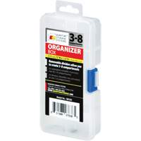 Boîte &agrave; compartiments en plastique, 2,75" la x 5,5" p x 1,25" h, 8 compartiments - Quantum Storage System QB200