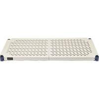 &eacute;tag&egrave;re en fils m&eacute;talliques avec tablettes en plastique, Cadre en fils m&eacute;talliques avec tablettes en plastique, Sans boulons, De base, 48" la x 72" h x 24" p - Quantum Storage System RPWR72-2448E