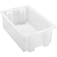 Contenant robuste Stack & Nest, 6" x 11" x 18", Transparent - Quantum Storage System SNT180CL